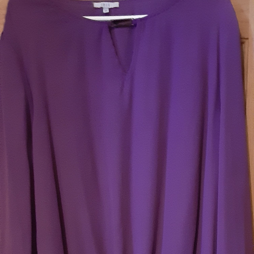 Ladies long sleeve polyester blouse
